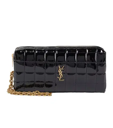 Saint Laurent Cassandre matelassé pouch with strap | Thumbnail 1