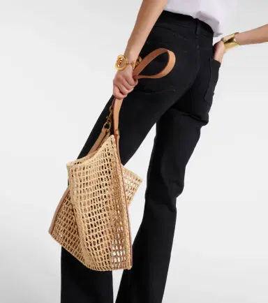 Saint Laurent Oxalis crochet raffia shoulder bag | Thumbnail 7 Saint Laurent Oxalis crochet raffia shoulder bag | Thumbnail 7