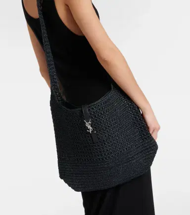 Saint Laurent Le 5 à 7 Medium raffia shoulder bag | Thumbnail 2 Saint Laurent Le 5 à 7 Medium raffia shoulder bag | Thumbnail 2