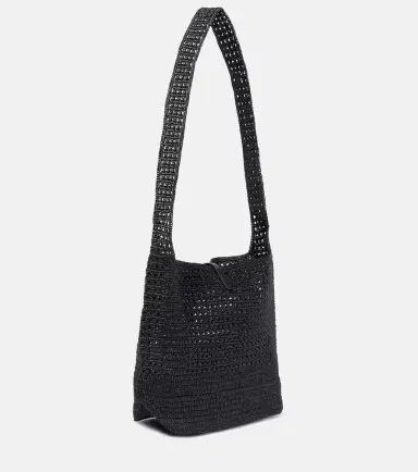Saint Laurent Le 5 à 7 Medium raffia shoulder bag | Thumbnail 4 Saint Laurent Le 5 à 7 Medium raffia shoulder bag | Thumbnail 4