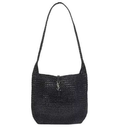 Saint Laurent Le 5 à 7 Medium raffia shoulder bag | Thumbnail 1 Saint Laurent Le 5 à 7 Medium raffia shoulder bag | Thumbnail 1