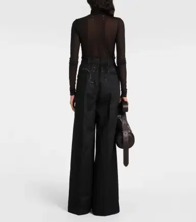 Maison Margiela Mockneck sheer mesh bodysuit | Thumbnail 3