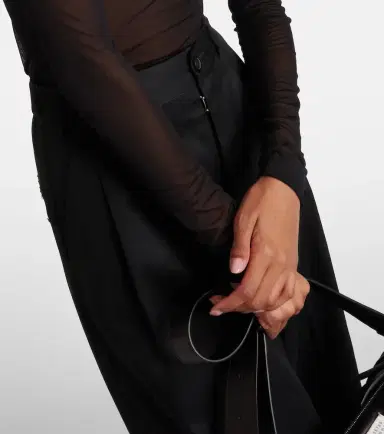 Maison Margiela Mockneck sheer mesh bodysuit | Thumbnail 4