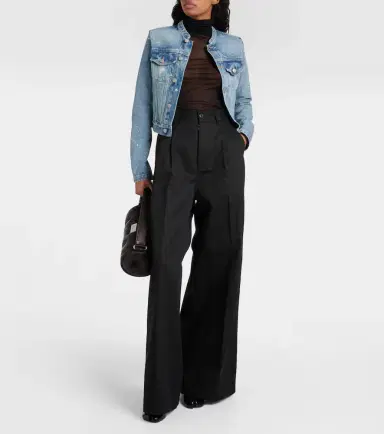 Maison Margiela Mockneck sheer mesh bodysuit | Thumbnail 5