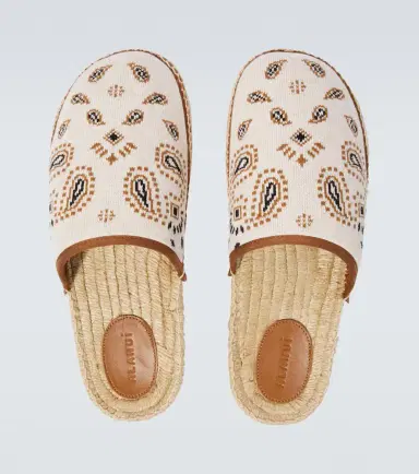 Alanui Bandana canvas jacquard espadrille slides | Thumbnail 3 Alanui Bandana canvas jacquard espadrille slides | Thumbnail 3