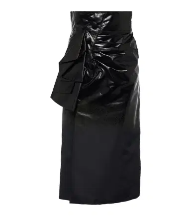 Maison Margiela High-rise draped midi skirt | Thumbnail 1