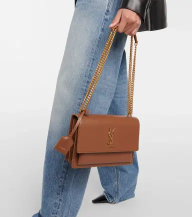 Saint Laurent Sunset Medium leather shoulder bag | Thumbnail 4