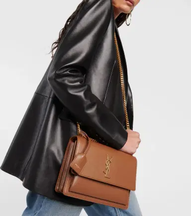 Saint Laurent Sunset Medium leather shoulder bag | Thumbnail 5