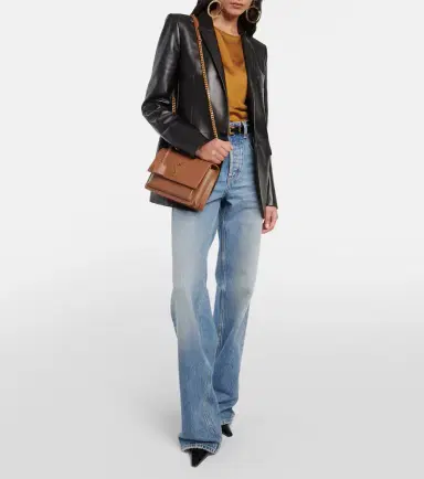 Saint Laurent Sunset Medium leather shoulder bag | Thumbnail 6