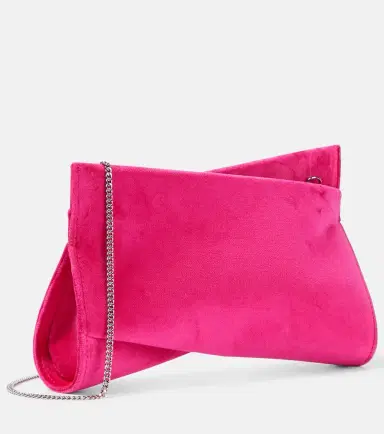 Christian Louboutin Loubitwist Small cotton velvet clutch | Thumbnail 4