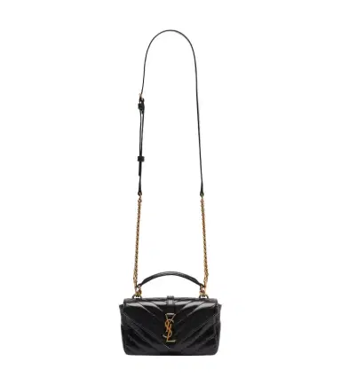 Saint Laurent College Mini metalassé leather shoulder bag | Thumbnail 1 Saint Laurent College Mini metalassé leather shoulder bag | Thumbnail 1