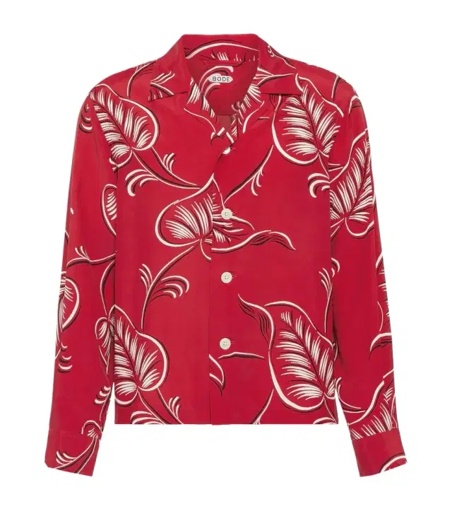 BODE Creeping Begonia printed shirt