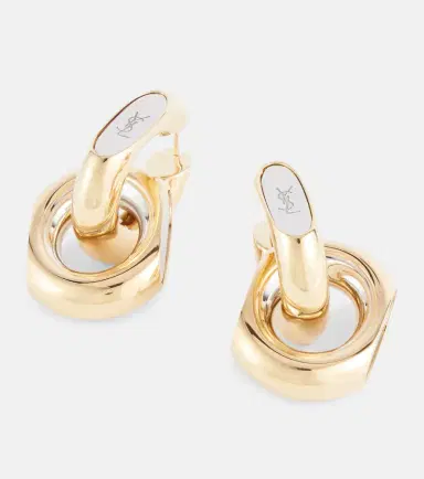 Saint Laurent Cassandre hoop earrings | Thumbnail 3