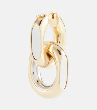 Saint Laurent Cassandre hoop earrings | Thumbnail 5