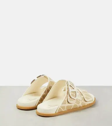 Valentino Garavani VLogo Signature raffia slides | Thumbnail 2