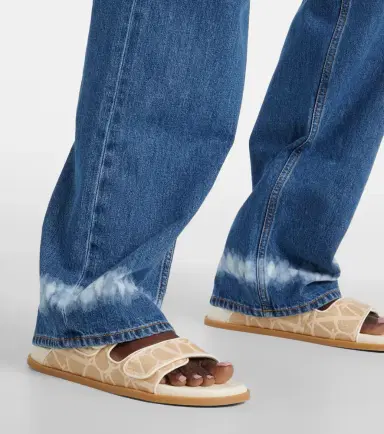 Valentino Garavani VLogo Signature raffia slides | Thumbnail 6