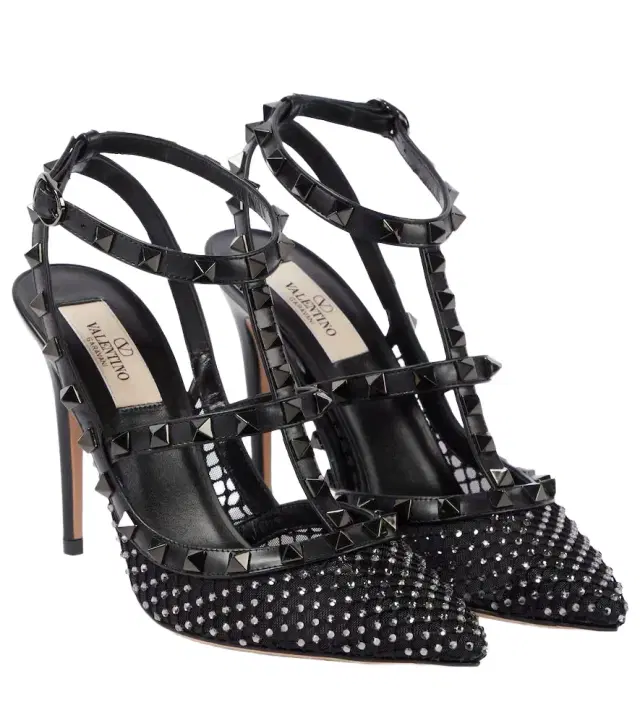 Valentino Garavani Rockstud 100 leather pumps