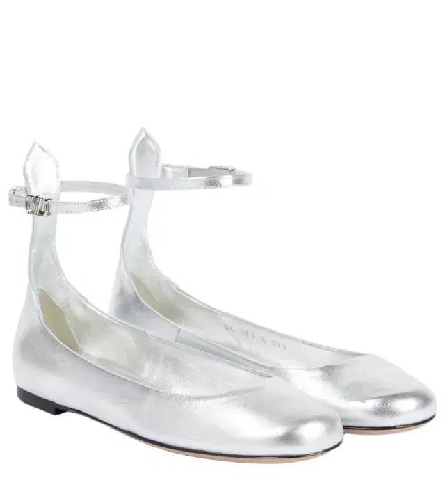 Valentino Garavani Tan-Go metallic leather ballet flats