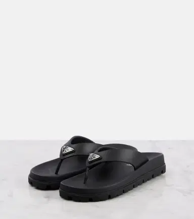Prada Soft Cage vinyl thong sandals | Thumbnail 3