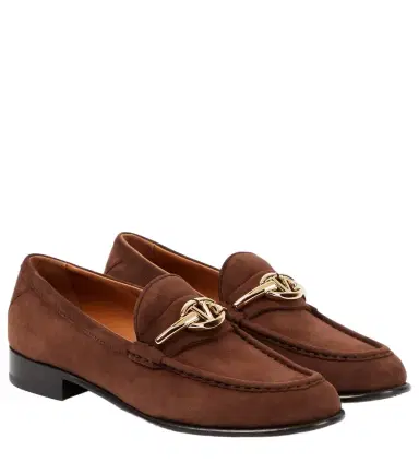 Valentino Garavani VLogo Gate suede loafers | Thumbnail 1