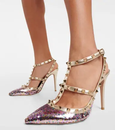 Valentino Garavani Rockstud embellished pumps | Thumbnail 5