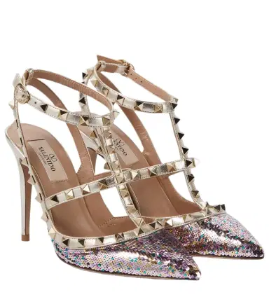 Valentino Garavani Rockstud embellished pumps | Thumbnail 1