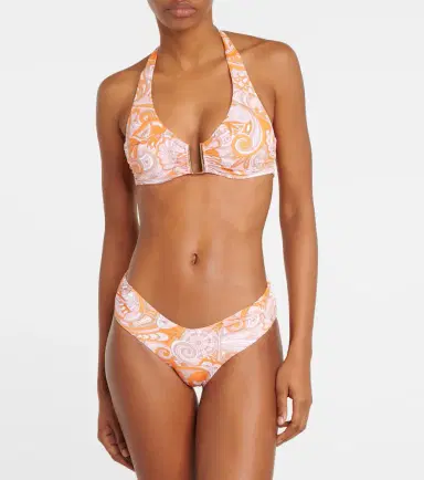 Melissa Odabash Colombia printed bikini top | Thumbnail 4