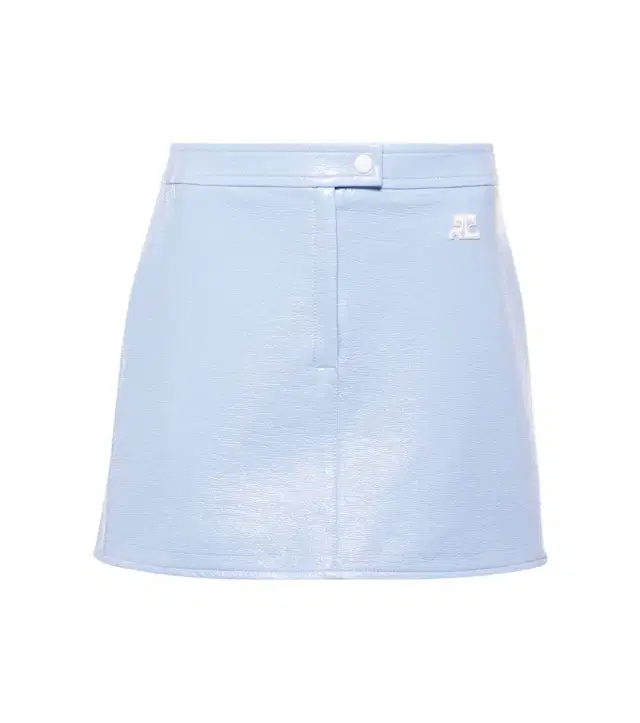 Courreges Courrèges Logo high-rise cotton-blend miniskirt