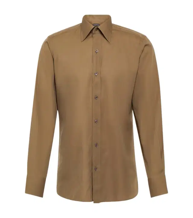 Silk poplin shirt