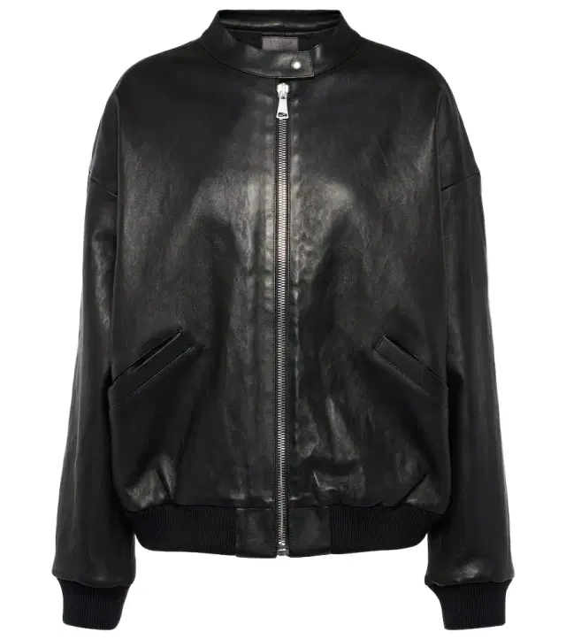 Stouls Pharrell leather bomber jacket