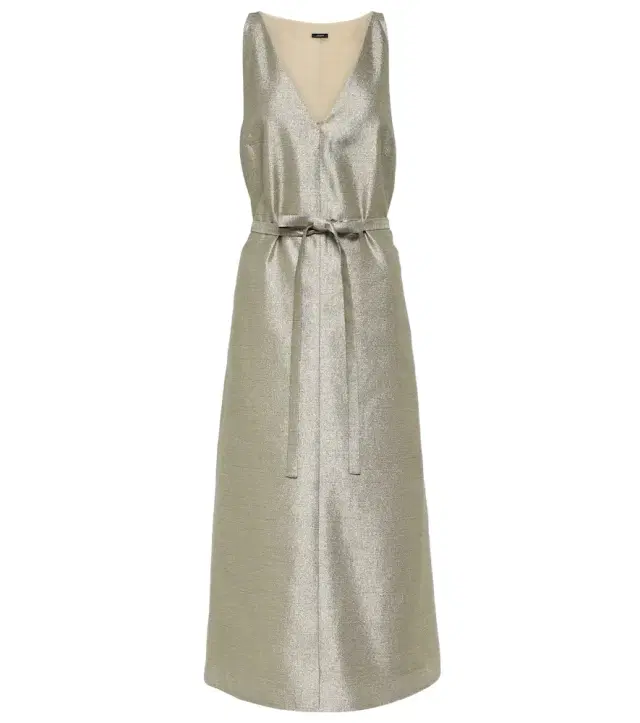 Joseph Desiree metallic midi dress