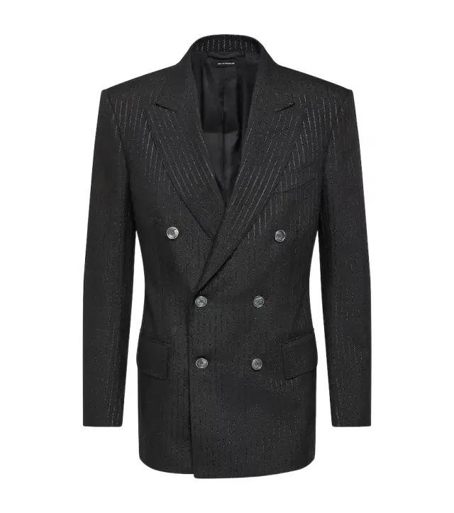 Tom Ford Atticus striped mohair-blend jacquard blazer