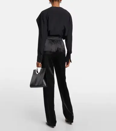 Joseph Tova silk satin straight pants | Thumbnail 3