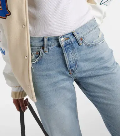 Re/Done Easy mid-rise straight jeans | Thumbnail 3