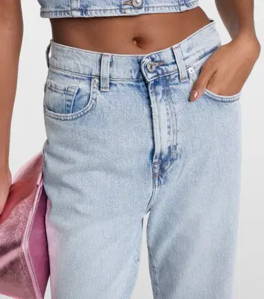 7 For All Mankind High-rise straight-leg jeans | Thumbnail 2