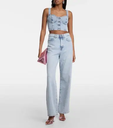 7 For All Mankind High-rise straight-leg jeans | Thumbnail 3