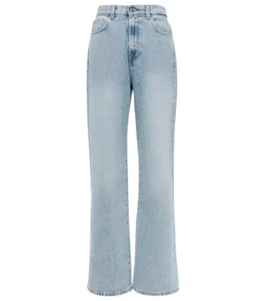 7 For All Mankind High-rise straight-leg jeans | Thumbnail 1