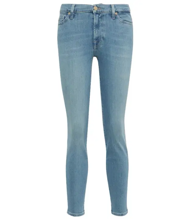 7 For All Mankind Mid-rise skinny jeans