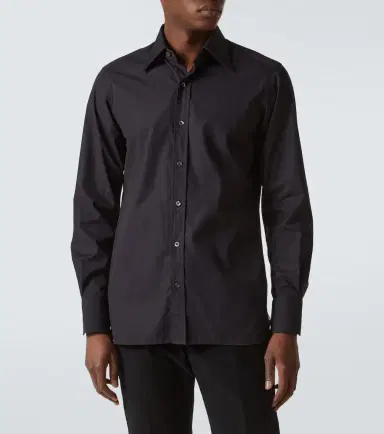 Tom Ford Cotton poplin tuxedo shirt | Thumbnail 3 Tom Ford Cotton poplin tuxedo shirt | Thumbnail 3