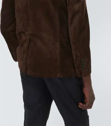 Tom Ford Leather-trimmed suede blazer | Thumbnail 3 Tom Ford Leather-trimmed suede blazer | Thumbnail 3