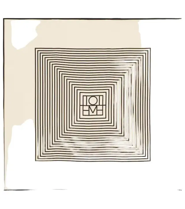 Monogram silk scarf