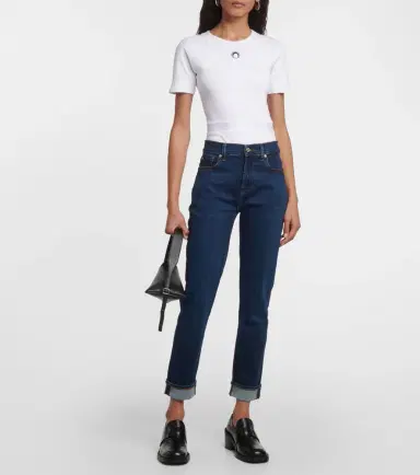7 For All Mankind High-rise skinny jeans | Thumbnail 5