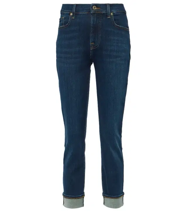 7 For All Mankind High-rise skinny jeans