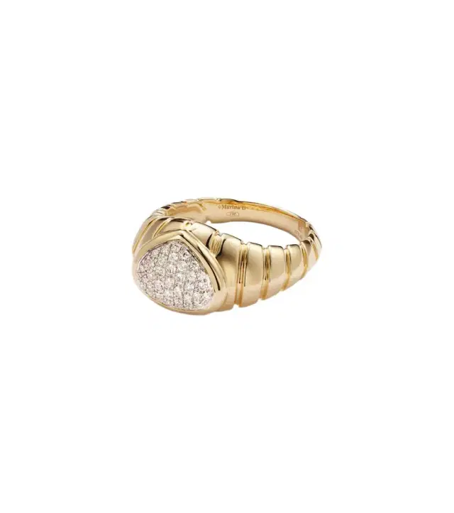 Marina B Timo 18kt gold ring with diamonds