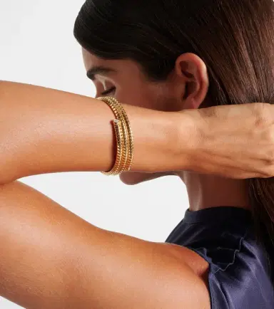 Marina B Trisolina Triple 18kt gold bangle with diamonds | Thumbnail 4 Marina B Trisolina Triple 18kt gold bangle with diamonds | Thumbnail 4