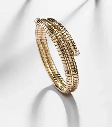 Marina B Trisolina Triple 18kt gold bangle with diamonds | Thumbnail 5 Marina B Trisolina Triple 18kt gold bangle with diamonds | Thumbnail 5