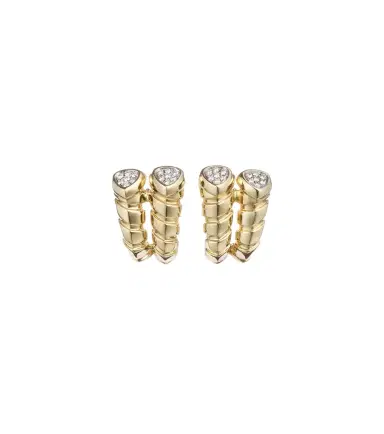 Marina B Trisolina 18kt gold earrings with diamonds | Thumbnail 1