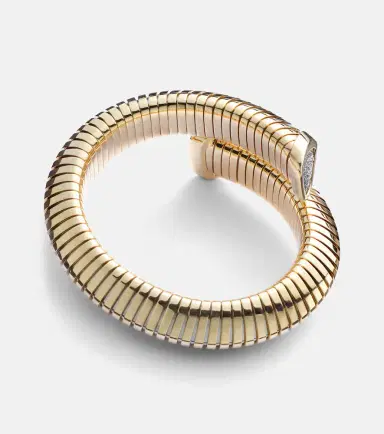 Marina B Trisola 18kt gold cuff bracelet with diamonds | Thumbnail 3