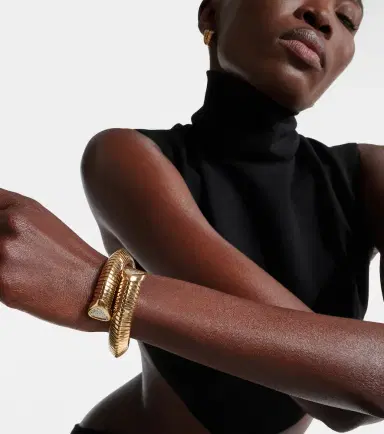 Marina B Trisola 18kt gold cuff bracelet with diamonds | Thumbnail 4