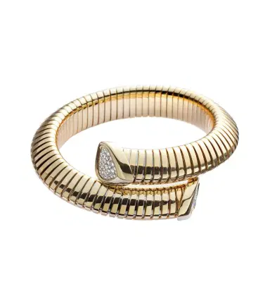 Marina B Trisola 18kt gold cuff bracelet with diamonds | Thumbnail 1